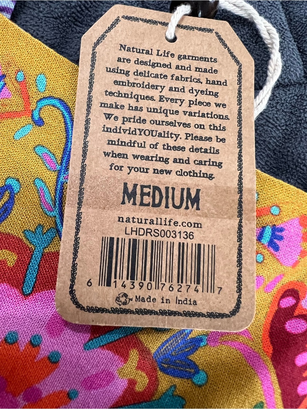 Natural Life Tricia Maxi Dress Women’s Medium Dark Purple Daisies Boho Hippie - Picture 10 of 13